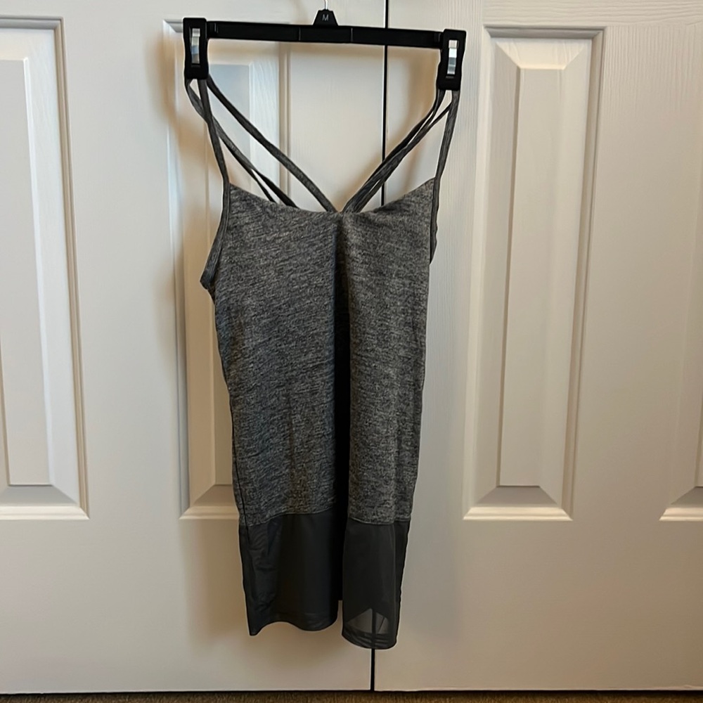 TLF grey built in bra workout top, never worn, great condition, size S
